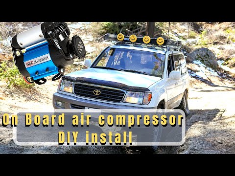 ARB Air compressor install IN DETAIL, wiring too! Toyota Land Cruiser Lexus LX470 100 series