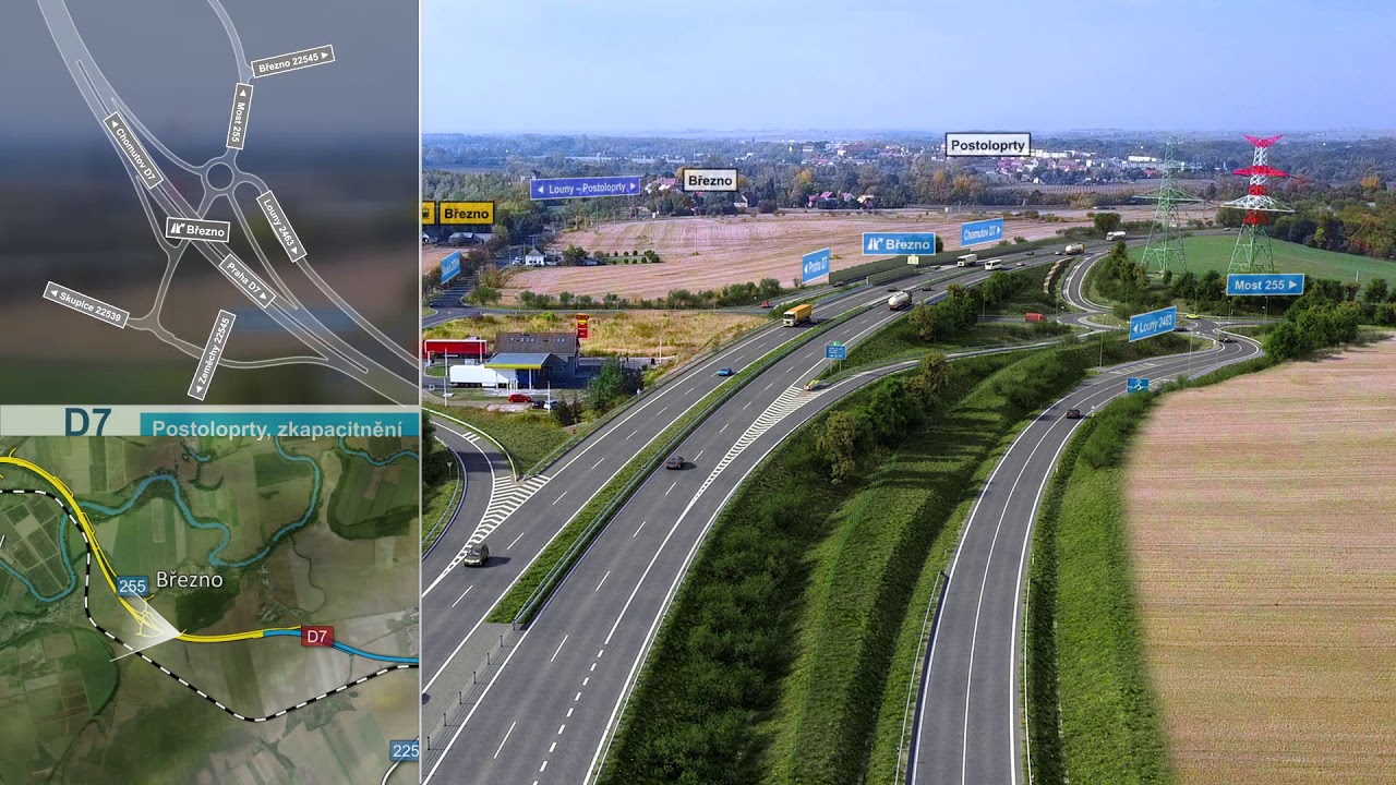 ŘSD ČR - Dálnice D7 Postoloprty, zkapacitnění obchvatu