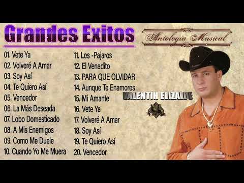Valentin Elizalde Sus Grandes Exitos - Top 20 Mejores Canciones - Valentin Elizalde Album Completo