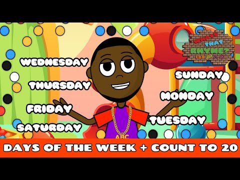 Days Of The Week Rap Song + 123 Rap Version | Count to 20 | Rap Kid Songs | Rap Nursery Rhymes