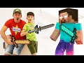 Jason jugar divertido juego de Minecraft | Jason y Alex | Jason Vlogs ESP
