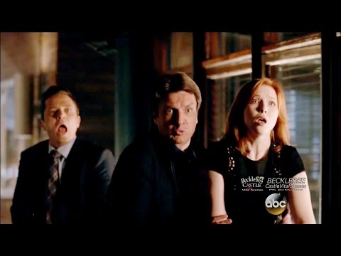 Castle 8x01 “XY”  Gun Fight at the The Precinct Season 8 Episode 1