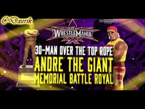 WWE WrestleMania 30 Full Match Card