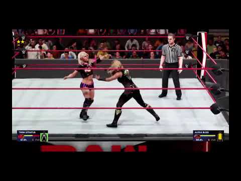 WWE 2k19 Trish Stratus vs. Alexa Bliss RAW