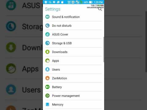 Azus zenfone hidden developer option