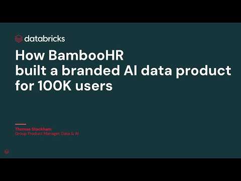 Watch: How BambooHR Scaled Analytics to 100K Users with Omni and Databricks