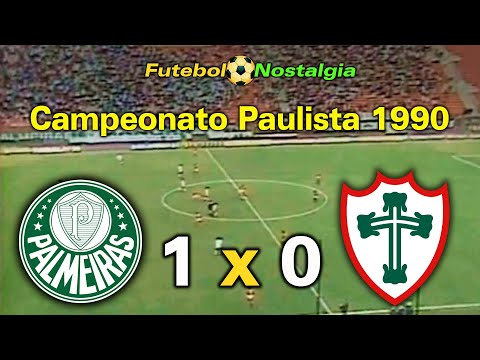 Palmeiras 1 x 0 Portuguesa - 22-07-1990 ( Campeonato Paulista )