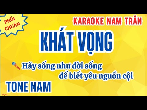 Karaoke Khát Vọng (Phạm Minh Tuấn) Tone Nam | Nam Trân