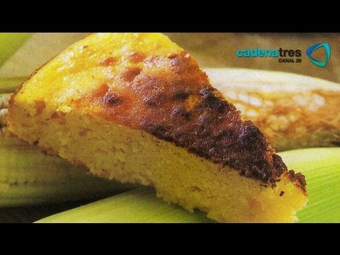 Receta para preparar pudding de elote. Receta postres mexicanos / Mexican dessert recipe