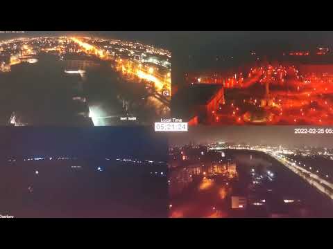 Ukraine: Kyiv, Kharkov, Sumy, cameras major cities, 2022-02-25
