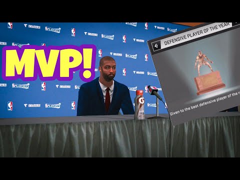 I Got MVP & DPOY Awards! Playoffs Begin!! NBA 2K20 Mobile My Career Ep 48