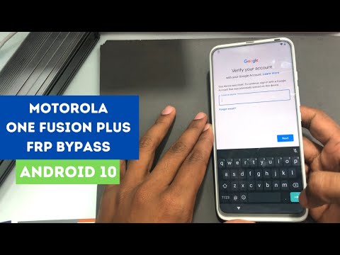 Motorola One Fusion Plus FRP/Google Account Bypass [Android 10]