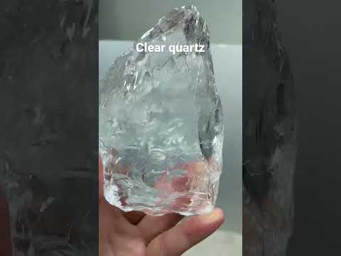 Natural clear quartz Original stone mine #shorts #crystal #quartz #white #clear #mine #original