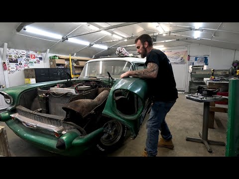 We Started Removing 1957 Chevy Fenders… Then Found THIS | Is It Still Saveable?