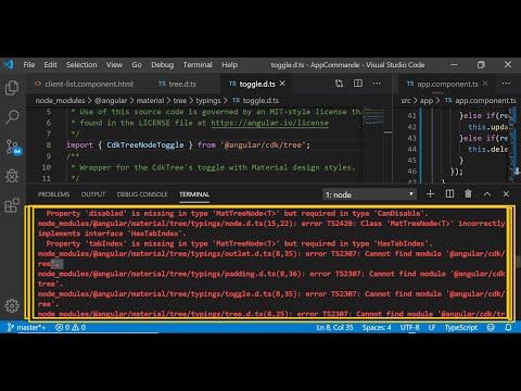 Cannot Find Module Angularcdktree