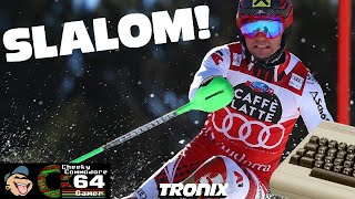 SLALOM! – Commodore 64 (1983) | Tronix’s Classic Downhill Skiing Challenge