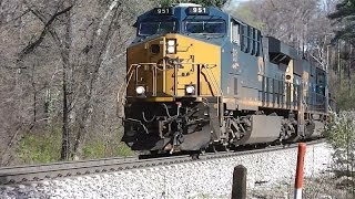 preview picture of video 'CSX Vinings Railfanning'