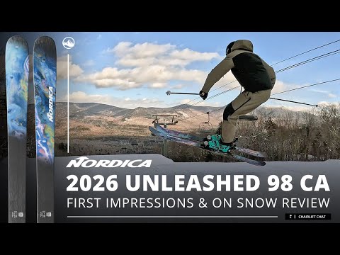 2026 Nordica Unleashed 98 CA On Snow First Impressions and Ski Review with SkiEssentials.com