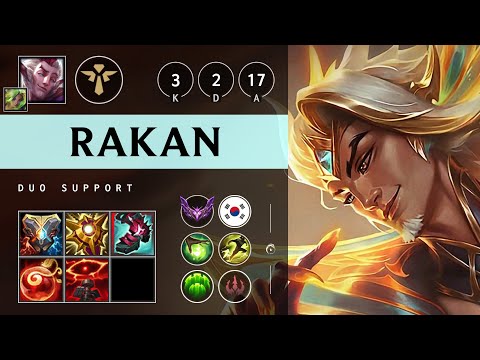 Rakan Support vs Blitzcrank - KR Master Patch 25.13