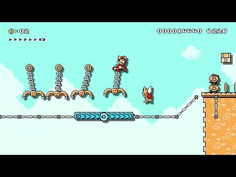 Swinging Claw Mania by Alex1098 🍄 Super Mario Maker 2 ✹Switch✹ #boa