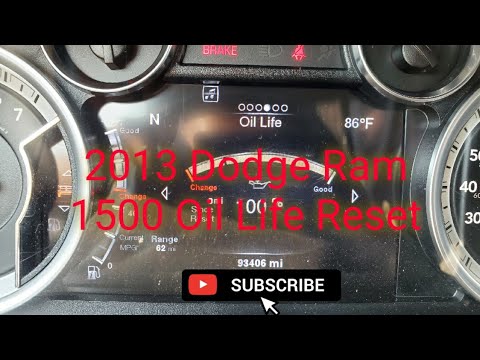 How to: Reset the Oil Life on a 2013 Dodge Ram 1500
