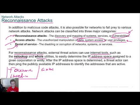 Cisco CCNA 1 Introduction to Networks v7 Module 16 Section 16.2 - Network Attacks