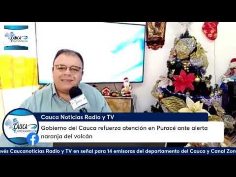 Gobierno del Cauca refuerza atención en Puracé ante alerta naranja del volcán