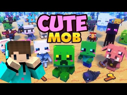 Minecraft But You Can Turn ALL MOB BECOME CUTE AND FUNNY