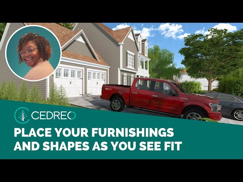 [Cedreo Tutorials] 3-Axis Rotation of Furnishings and Shapes