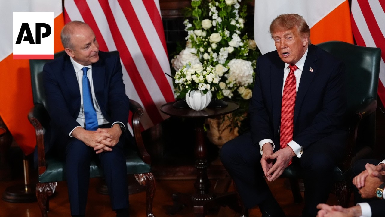 Trump comments on Irish reunification during visit to Ireland