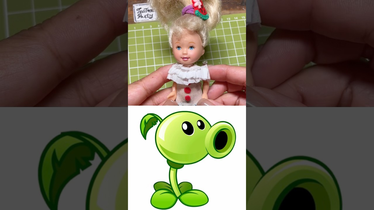You’ve NEVER Seen a Barbie Like This… Peashooter?! 😳 #viral #shorts #plantsvszombies