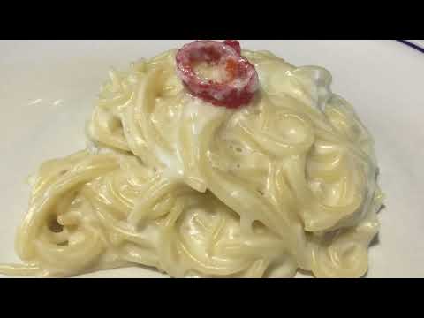 Spaghetti con aglio, burro e pecorino (videoricetta n. 1195)