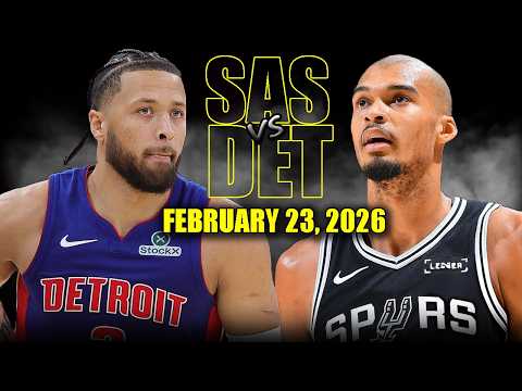 San Antonio Spurs vs Detroit Pistons Full Game Highlights – February 23, 2026 | NBA Season