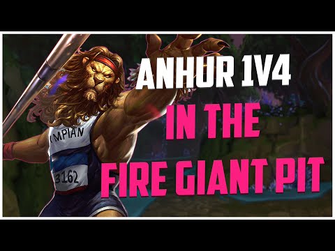 ANHUR 1V4 IN THE FIRE GIANT PIT - RANKED SMITE S10