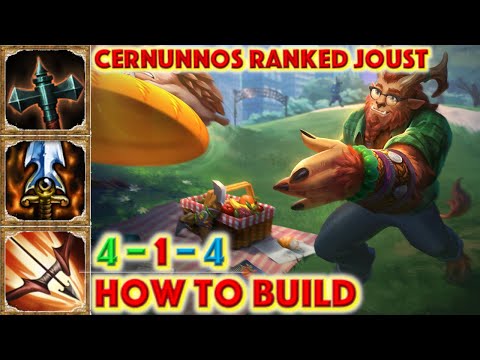 HOW TO BUILD CERNUNNOS - THE G.O.A.T CERNUNNOS RANKED JOUST (SMITE GAMEPLAY)