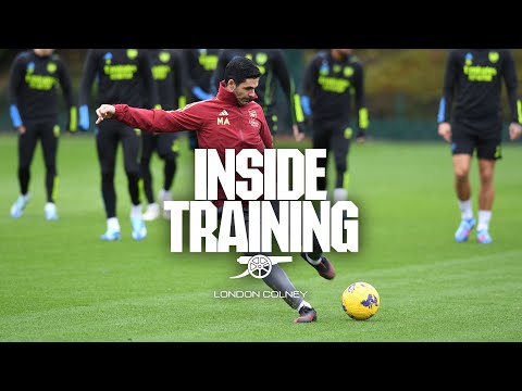 INSIDE TRAINING | Set for Burnley in Premier League | Arteta shows off skill and funny Saliba moment
