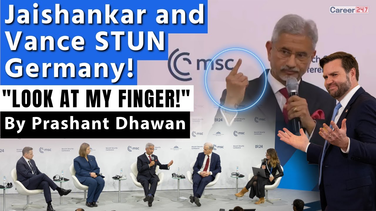 Jaishankar and JD Vance STUN Germany | Look at My Finger says India's S. Jaishankar over Democracy