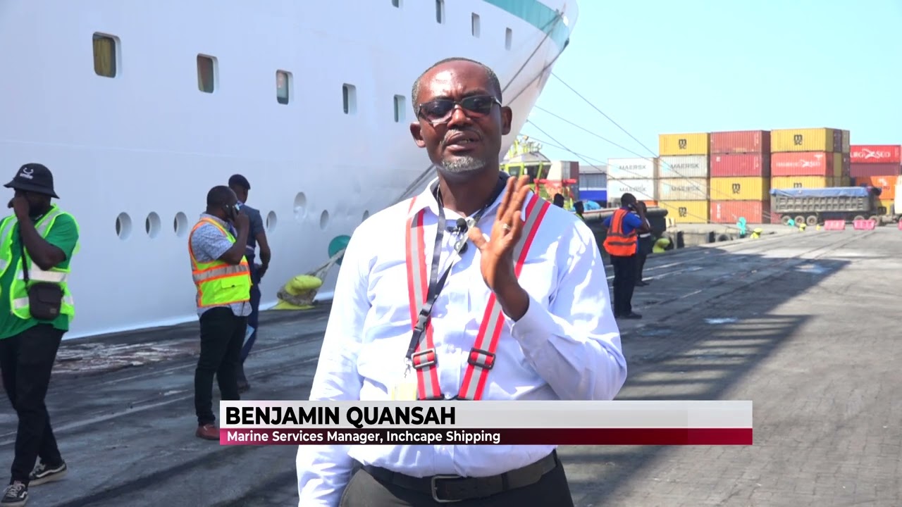 WORLD ODYSSEY SHIP RETURNS TO PORT OF TEMA