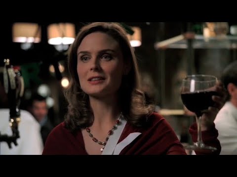 Bones 4x09 - Brennan proposes a toast to Booth on his birthday