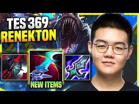 369 PICKS RENEKTON WITH NEW ITEM ECLIPSE! - TES 369 Plays Renekton Top vs Leona! | Preseason 11