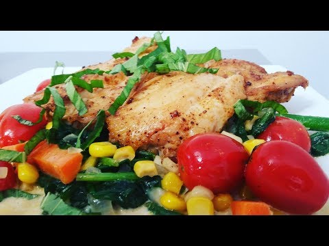 Cajun Chicken and Vegetables with Cream Sauce featuring SOLA Seasonings