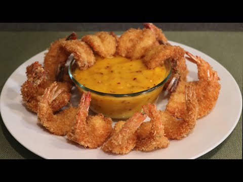 Receta: Camarones al Coco y Salsa de Mango