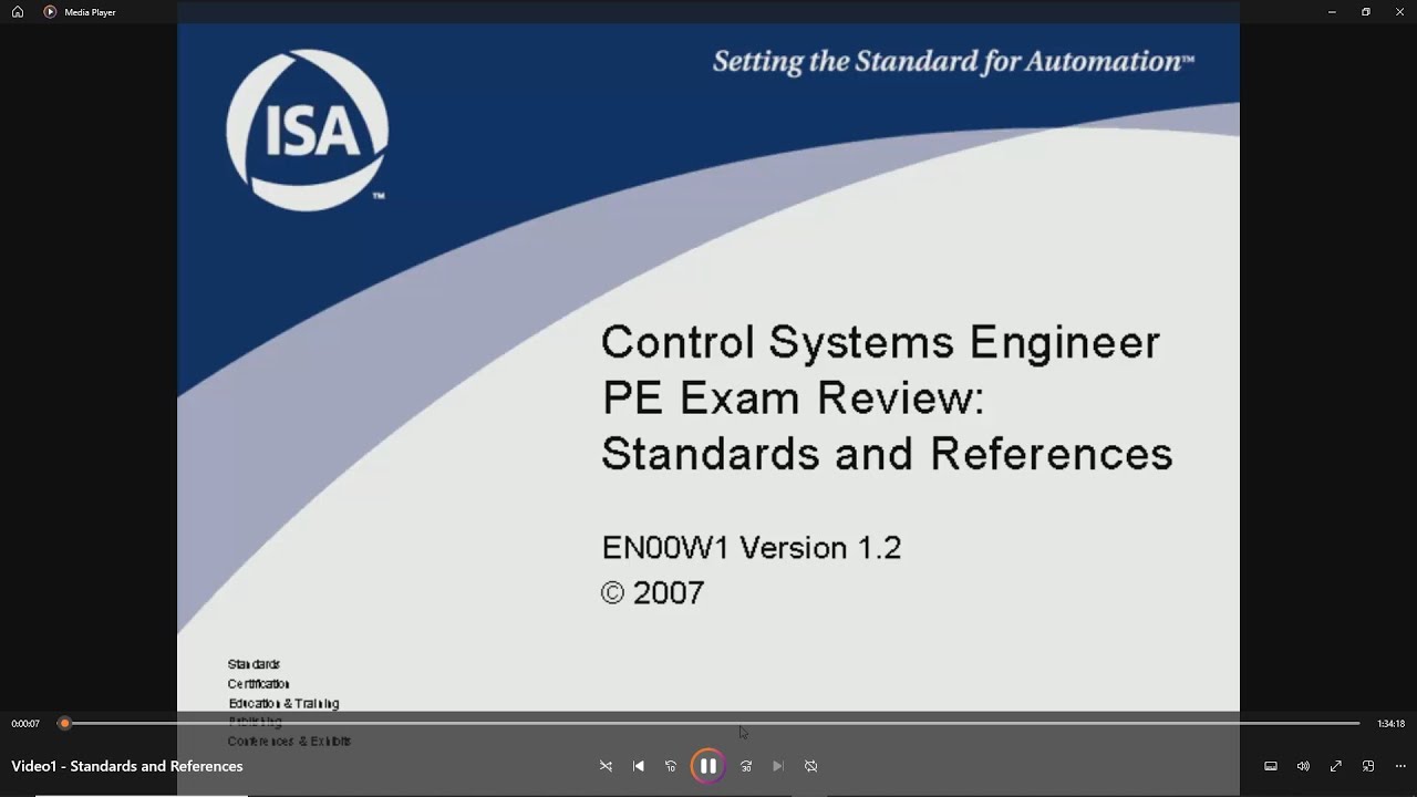CSE PE Exam - Video 1 of 6 - Standards and References