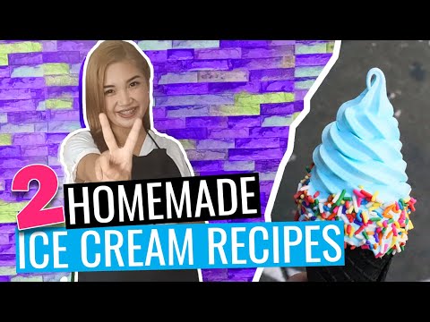 Homemade Chocolate Ice Cream and Soft Serve Ice Cream - Easy Recipe