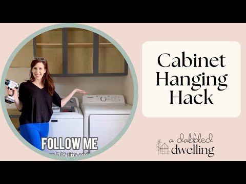 Hang Cabinets by Yourself With This Easy DIY Hack!