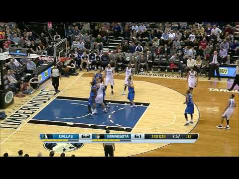 2013.11.8 NBA Minnesota Timberwolves vs Dallas Mavericks Ricky Rubio highlights (short ver.)