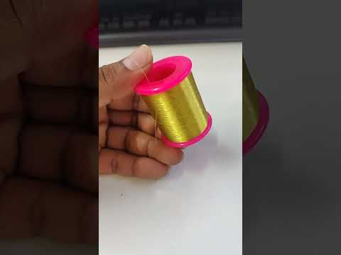 Golden Colour Zari Kasab