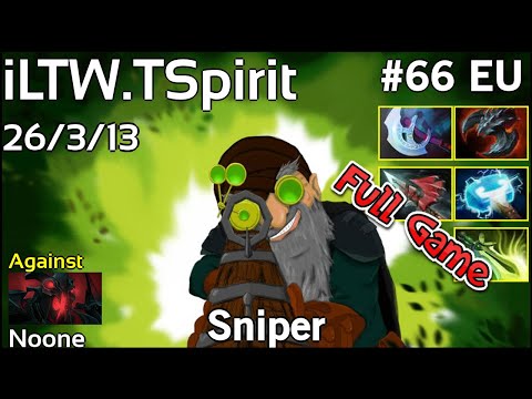 iLTW [TSpirit] Sniper - Dota 2 Full Game 7.19