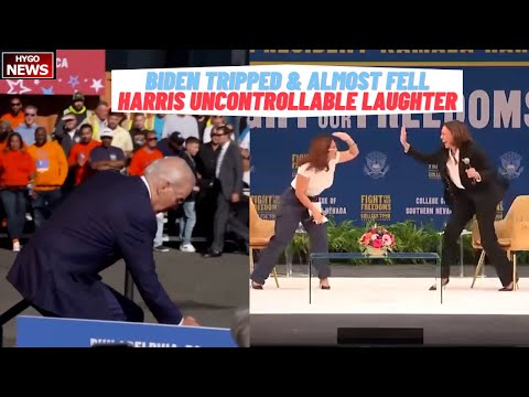 Biden Tripped & Almost Fell, Climate Change; Harris Bursts Into Uncontrollable Laughter