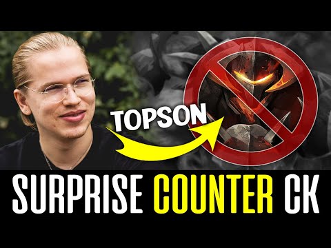TOPSON Surprise Last Pick COUNTER to CHAOS KNIGHT Carry DOTA 2